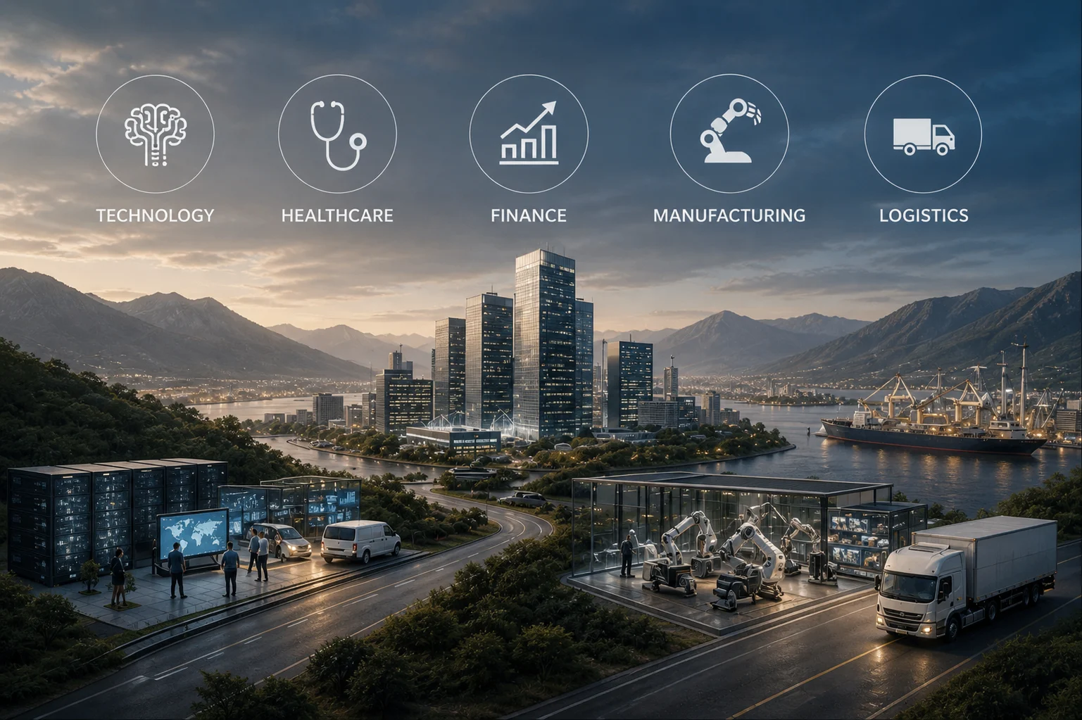Industry sectors visualization
